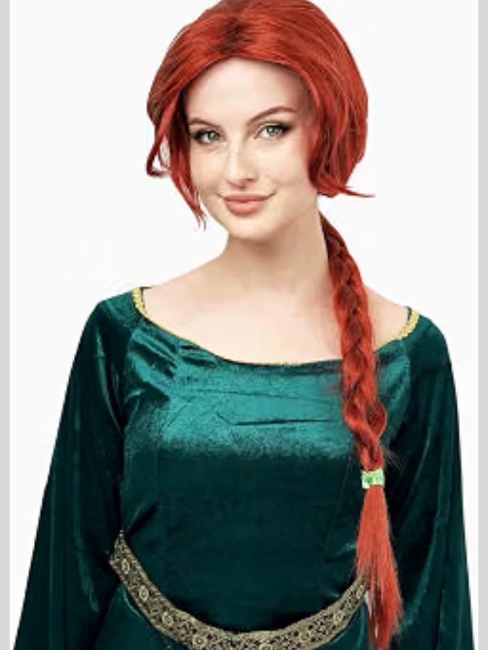 Halloween costume Copper Princess Wig - Copper Pink